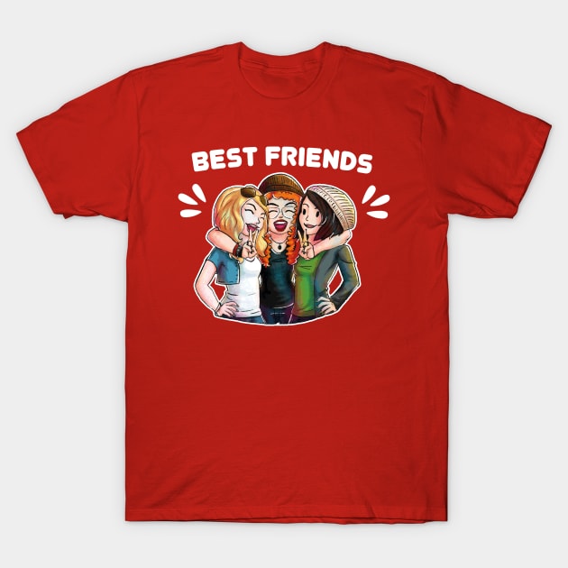 Girls best friends friendship day T-Shirt by Superior T-Shirt